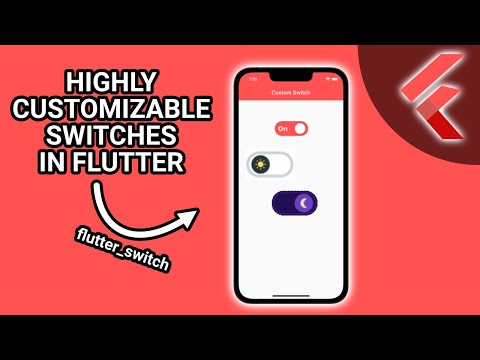 Flutter Tutorial - Customize Switch Widgets (flutter_switch) #Flutter #AppDevelopment #Dart