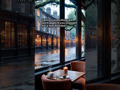 Come Find Your Calm 😌 Cozy Rain and Thunder Sounds for Sleep or Focus | Coffee Shop #ambience