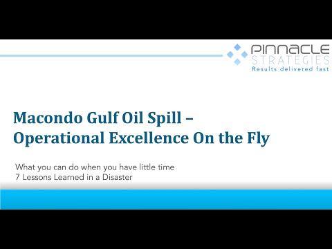 Pinnacle Strategies' Work in the Gulf Spill Containment and Cleanup