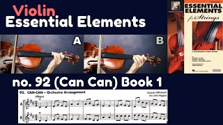 [Essential Elements Violin] Book 1. #92. Can-Can (Solo & Orchestra arrangement)