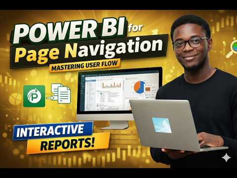 Create  Page Navigation in Power BI like A Pro - Beginners Tutorial.