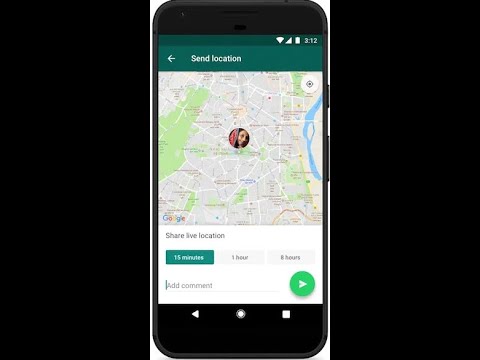 Share your live location by  WhatsApp