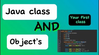Java classes and objects || OOP In Java