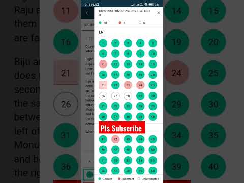 Rrb po live mock score card : Practice mock #banking #reels #youtubeshorts #ibps