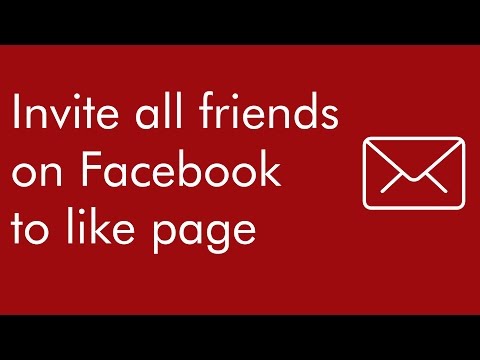 Invite all friends on facebook to like page