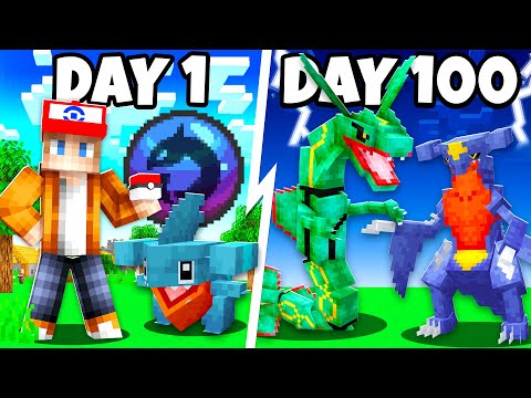 I Spent 100 Days as a DRAGON TRAINER in Minecraft Pokémon Against my Rival! (Duos Cobblemon)