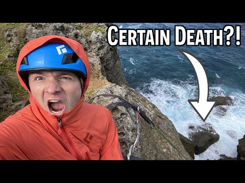 Sketchy Sea Cliff Climbing