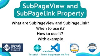 subpageview and subpagelink property in business central | business central tutorial | gomstechtalks