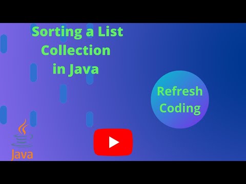 Sorting a List in Java Collection  using Collections class.
