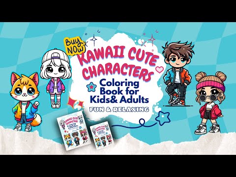 ✨ Dive into a world of cuteness! 🥰#KawaiiColoring #CuteColoringBook #relaxing#BluePenPublishing#art