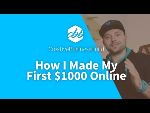 How I Made My First $1000 Online - For a Creative Project