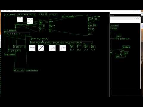 brisk tour of my Purrdata modules on Raspberry Pi