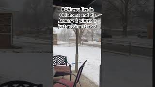 #snow #winter #oklahoma #oklahomalife #onlyinoklahoma