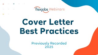 Cover Letter Best Practices