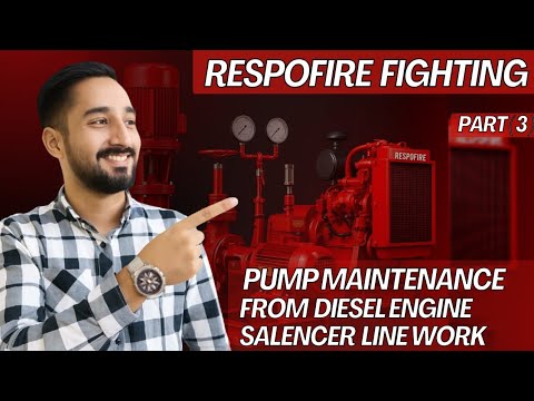 Fire Pump Maintenance (Part 3) | Diesel Engine Silencer Line Work 