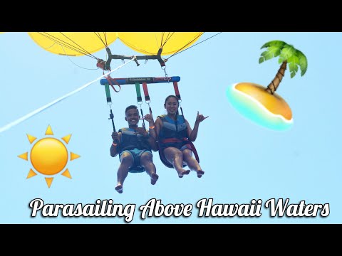 Parasailing Above Hawaii Waters