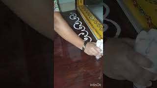 #rangoli #easybordermuggulu #rangolidesigns #easyandsimple #sideborders #deviartsandcrafts