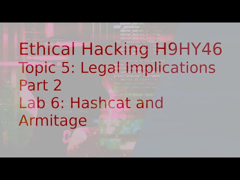 Ethical Hacking Topic 5 - Legislation in the UK part 2