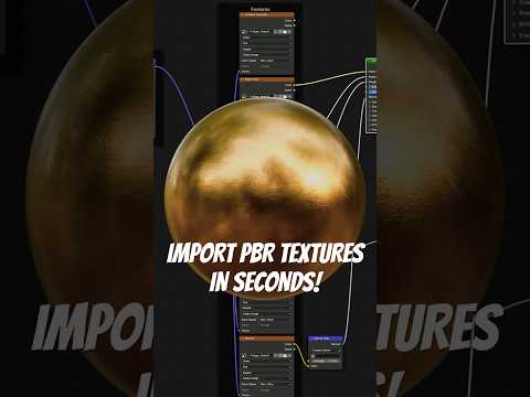 Import PBR Textures in Seconds with This Blender Hack! #blender3d  #blender