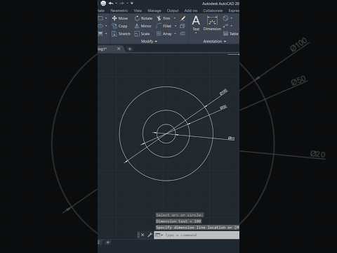 How to draw a circle with diameter | diameter leke circle kaise banae AutoCAD me #cad@Tech-Adda73
