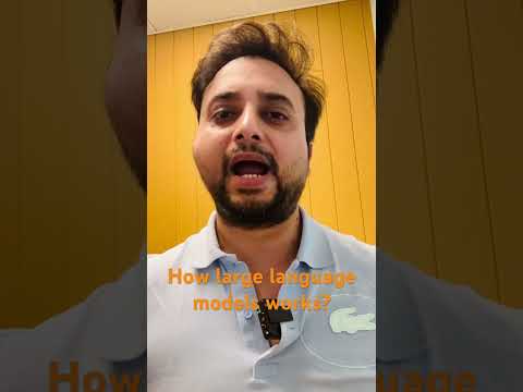 How large language models works - generative ai