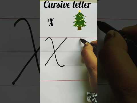 Cursive writing|cursive letter|Capital X in cursive letter|Cursive letter AtoZ