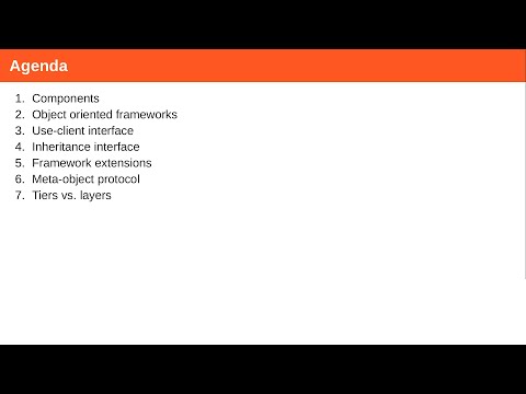 Object-oriented frameworks (ADAP C11, winter 2021/22)