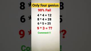 Maths quiz for genius #math #maths #mathquiz #mathematics #shorts
