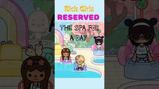 Toca Boca Rich Girls 💎Reserved The Spa For A DAY! 💅🏼💆🏼‍♀️ #shorts #toca #tocabocaworld
