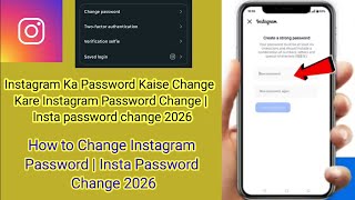 Instagram Ka Password Kaise Change Kare Instagram Password Change | Insta password change 2026....