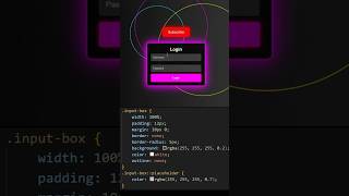 Day 05 - HTMl , Css creative Login Page  #codingshortvideo #css #html  #trending#javascript #htmlcss