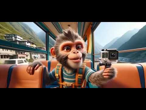 monkey funny Ai animation video #youtube #instagram #facebook #tiktok #shortsvideo 