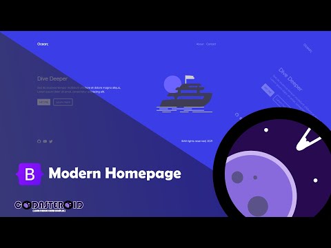 Create a Modern Homepage with Bootstrap 5