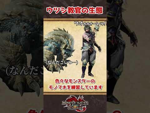 【武芸百般】ウツシ教官の生態【モンハン】【ゆっくり解説】 #shorts