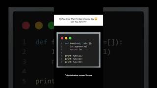 You Have 5 Seconds to Guess the Output. Go! 🕒🐍 #python #pythonquiz