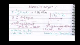 Numerical Integration - Simple and Composite Trapezoidal method
