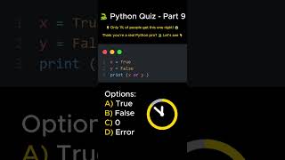 Python Quiz Part 9 – Think You’re a Real Coder? 💻🔥 #viral #shortvideo #viralvideo #funnytechshorts