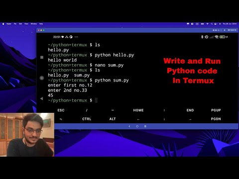How to write python code in Termux