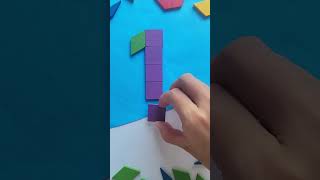 Shapes and Puzzles for Kids: Number One #learning #puzzleforchildren #learnnumbers