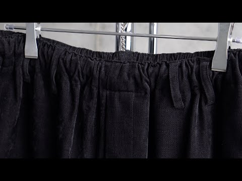 最近の購入品紹介。LIDNMのベルベットイージーパンツとウールTシャツ。