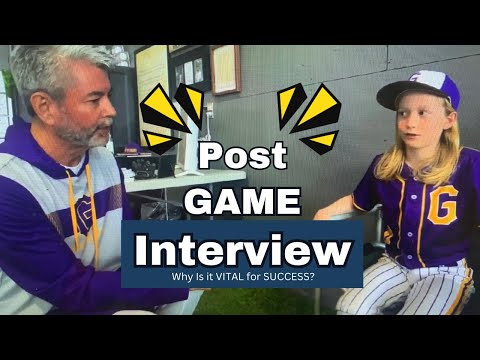 Youth pitching post game interview