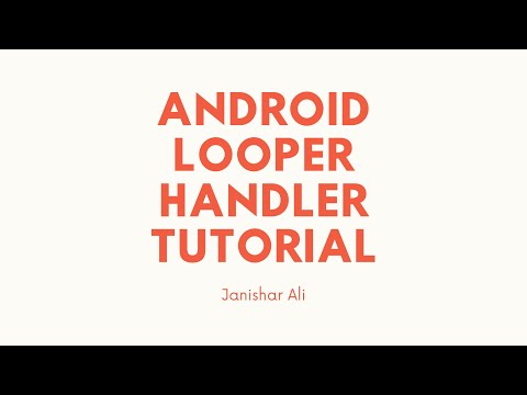 Android Looper, Handler and HandlerThread Tutorial
