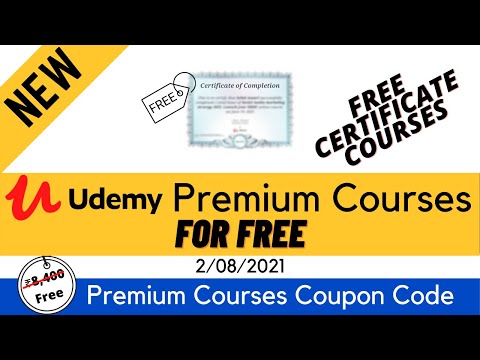 Free Udemy Courses | Free Udemy Certificate Courses | Free Udemy Premium Courses Coupon Code 2021