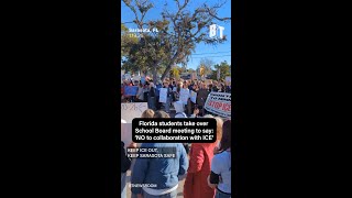 FL students take over school board meeting: 'No collaboration with ICE!'