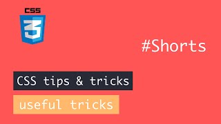 Useful CSS tricks you must learn #shorts