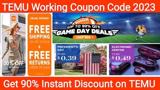 Temu Coupon Code 2023 | Working Coupon Code for Temu Haul Get 90% Discount