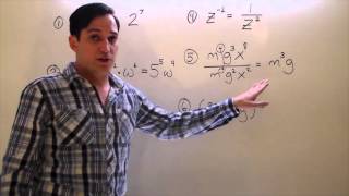 Laws or Properties of Exponent Examples 1