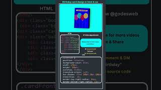 Creative Birthday Card Using HTML & CSS 🎉 | Coding Project for Beginners