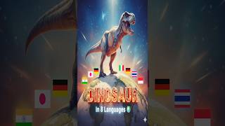 Dinosaur In 8 Different Languages 🦕😱 #studyhacks #shorts
