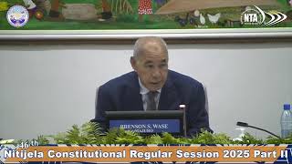 Day 26 Nitijela Constitutional Regular Session 2025 Part II